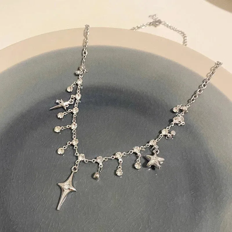 Crystal Tassel Necklace