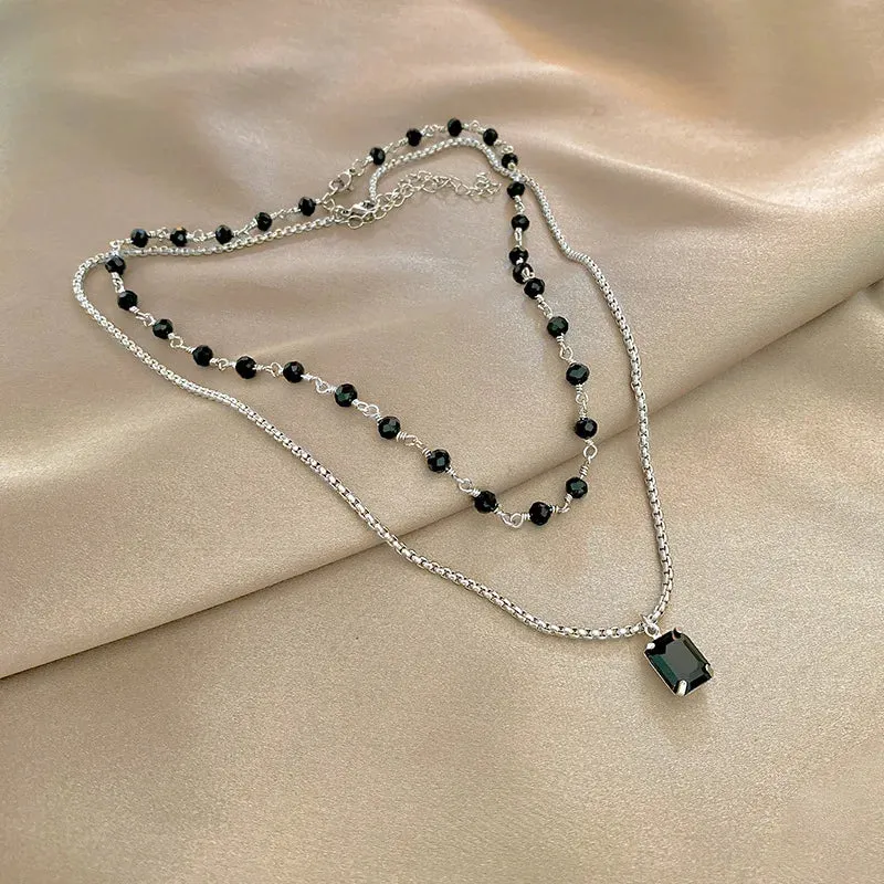 Crystal Tassel Necklace