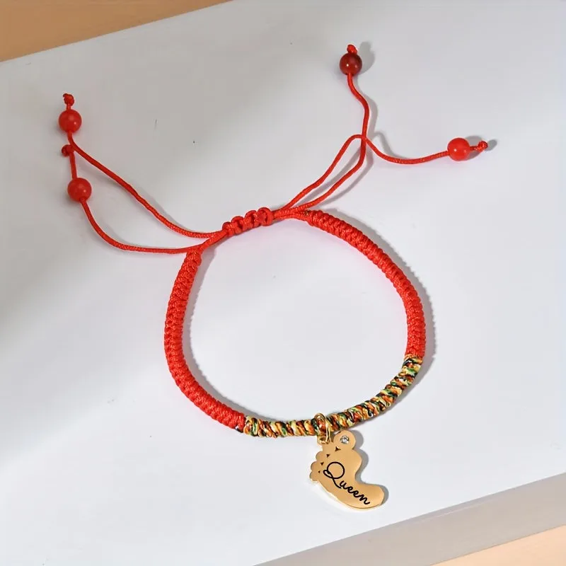 Customizable Braided Rope Bracelets with Names