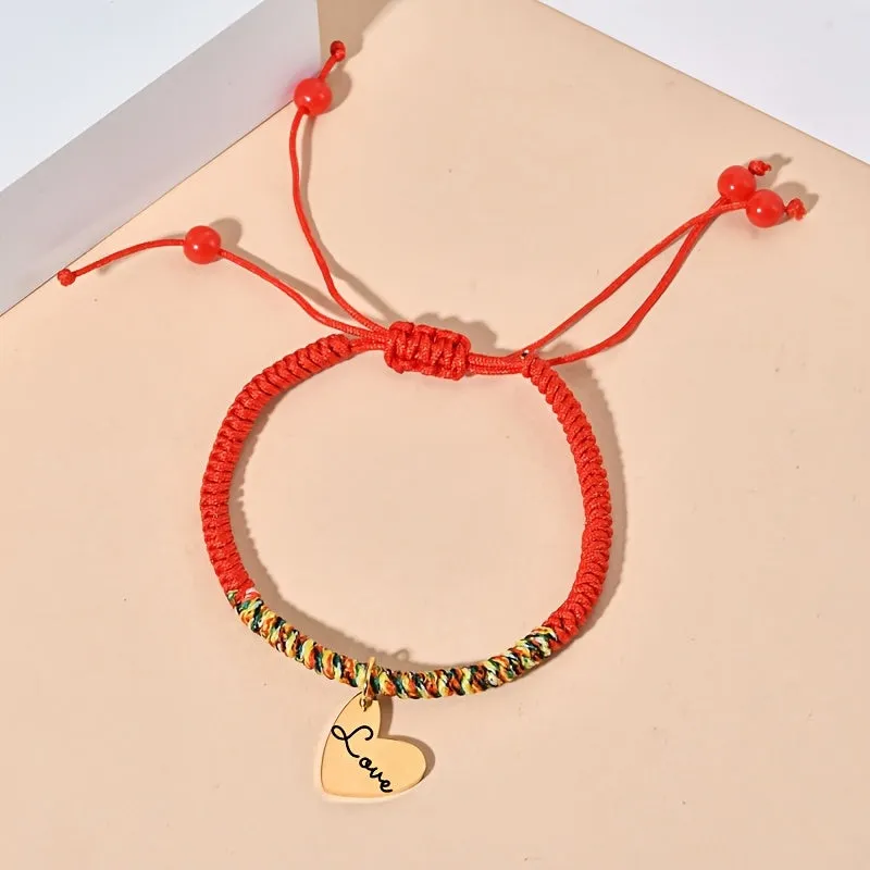 Customizable Braided Rope Bracelets with Names