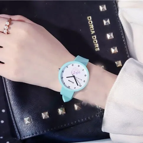 Cute UnicornPatterned Quartz Wristwatches