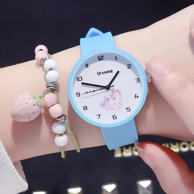 Cute UnicornPatterned Quartz Wristwatches