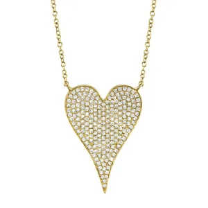 Diamond Pavé Heart Necklace