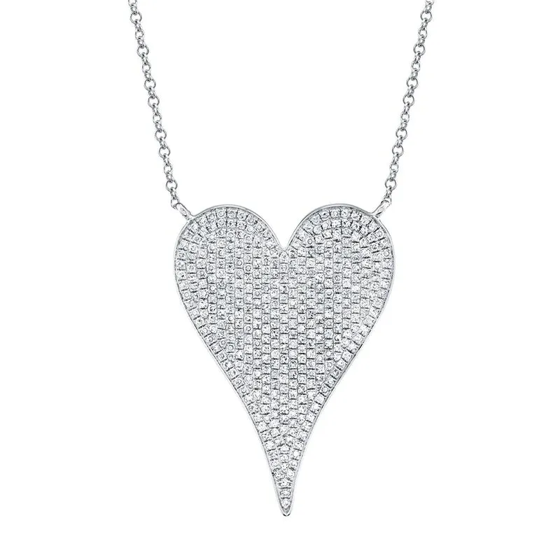 Diamond Pavé Heart Necklace