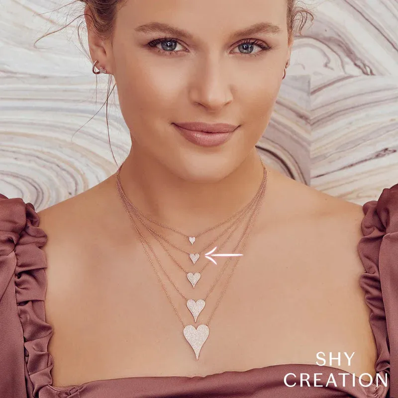 Diamond Pavé Heart Necklace
