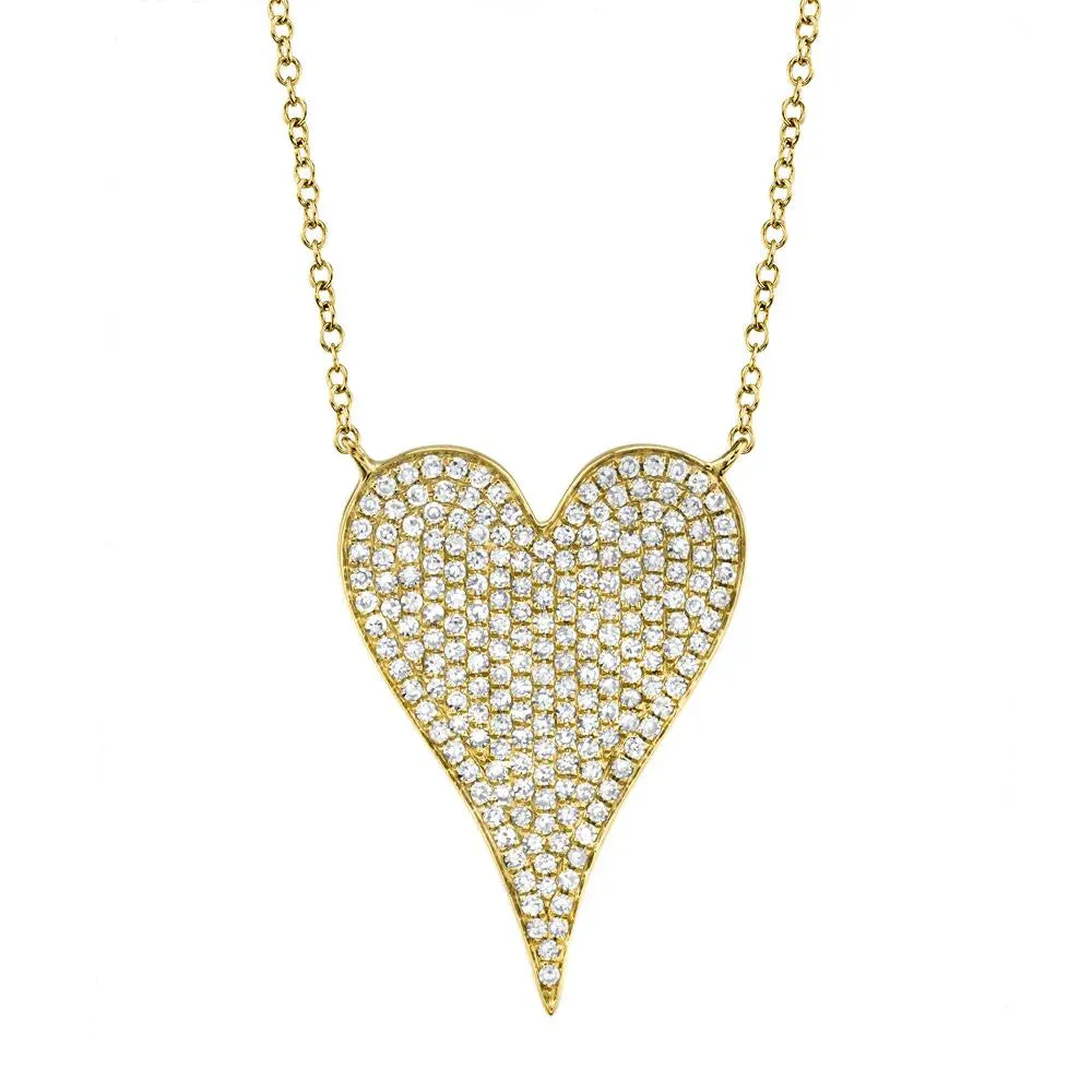 Diamond Pavé Heart Necklace