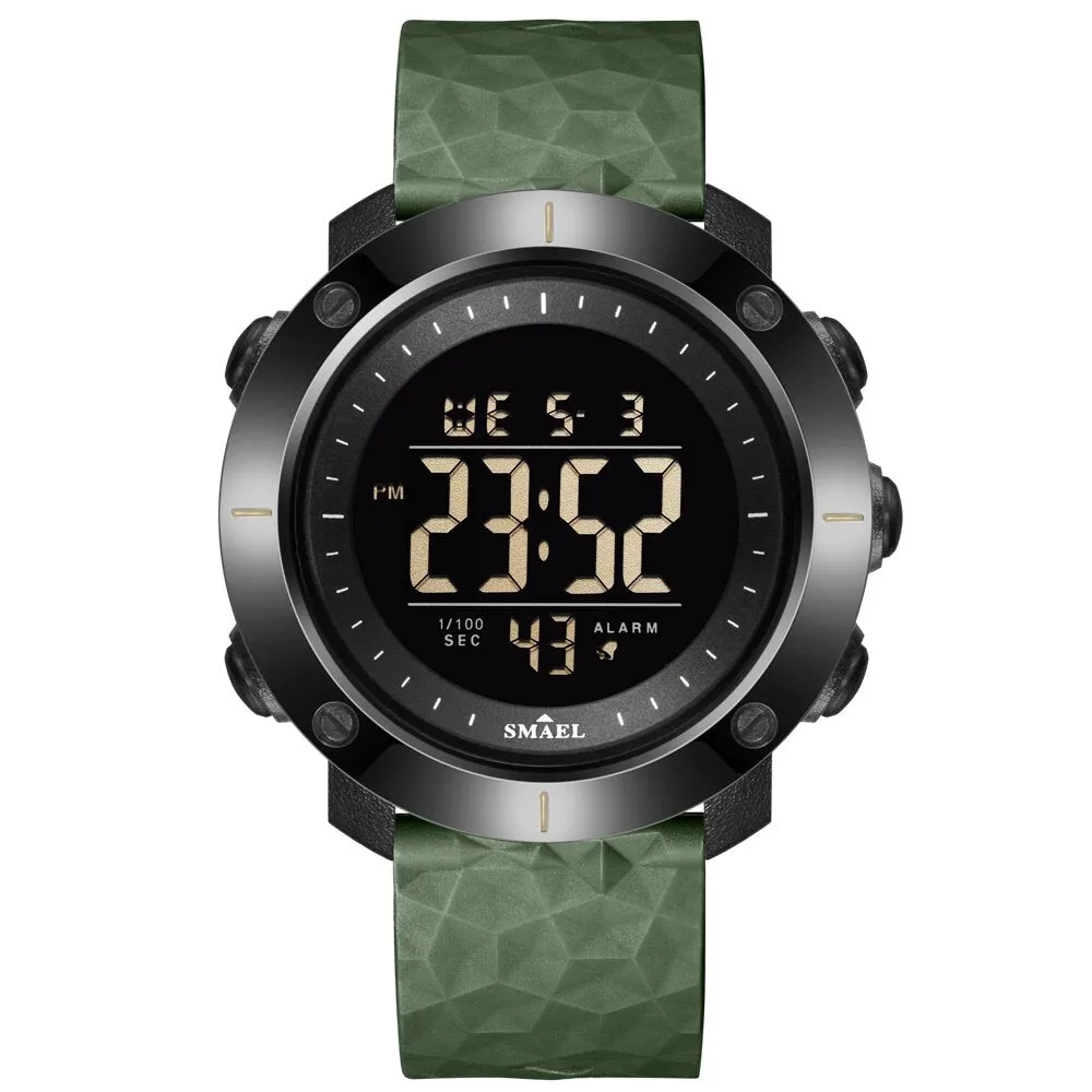 Digital Watch SMAEL Men Sports Watch Alarm Stop Watches Waterproof Multifunction Outdoor Wristwatch Male Army Relogio Masculino