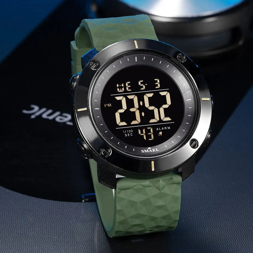 Digital Watch SMAEL Men Sports Watch Alarm Stop Watches Waterproof Multifunction Outdoor Wristwatch Male Army Relogio Masculino