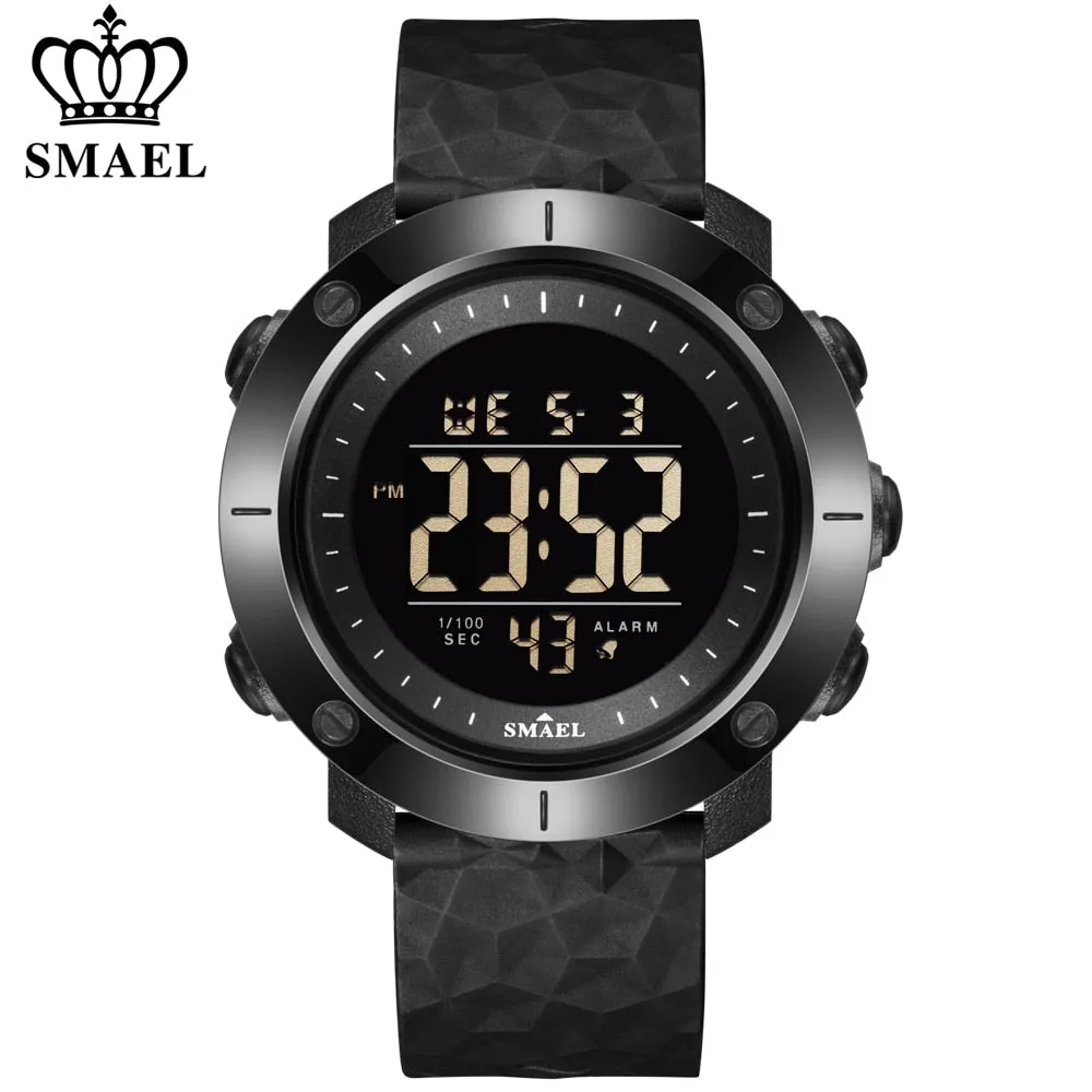 Digital Watch SMAEL Men Sports Watch Alarm Stop Watches Waterproof Multifunction Outdoor Wristwatch Male Army Relogio Masculino