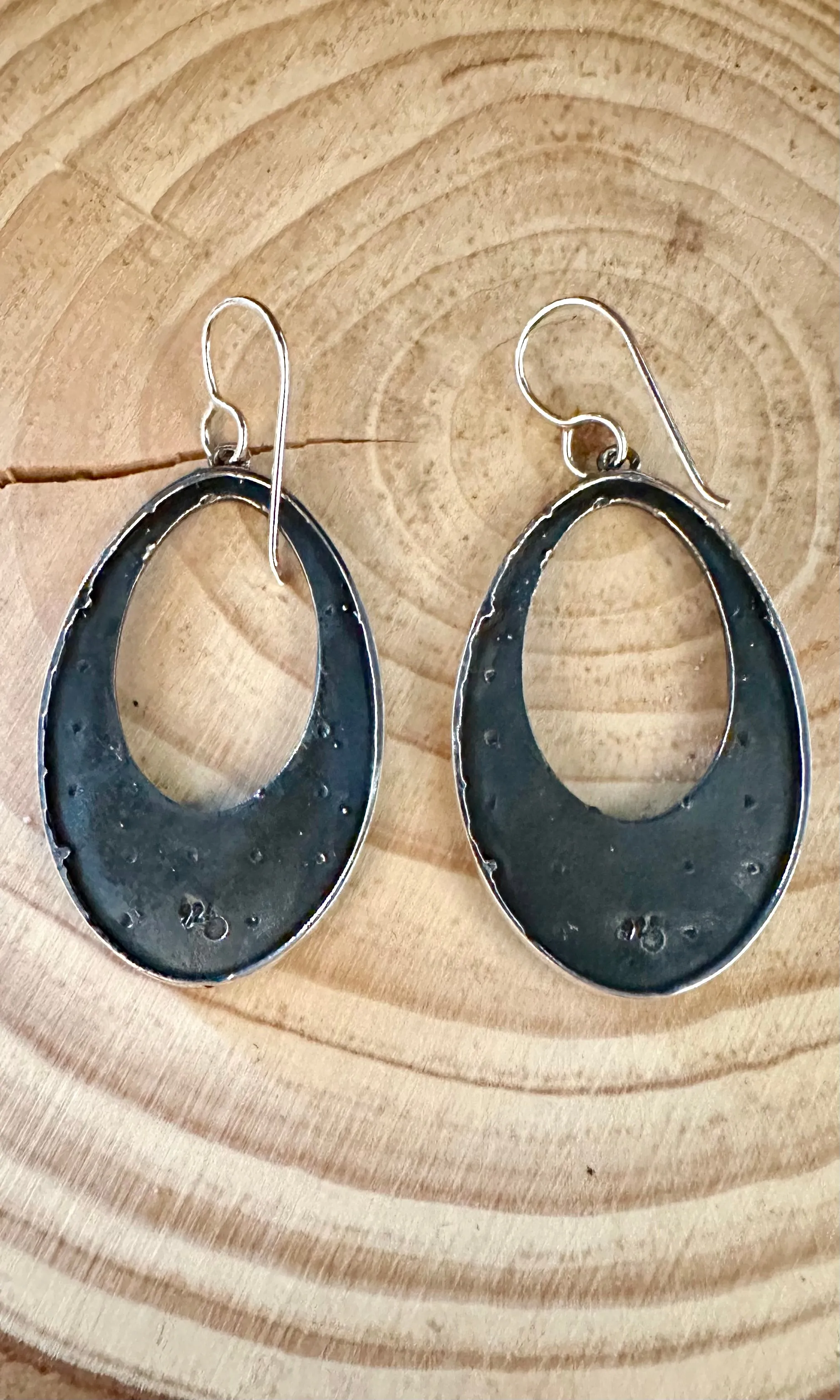DISCO TURQUOISE Mexican Sterling Silver Earrings