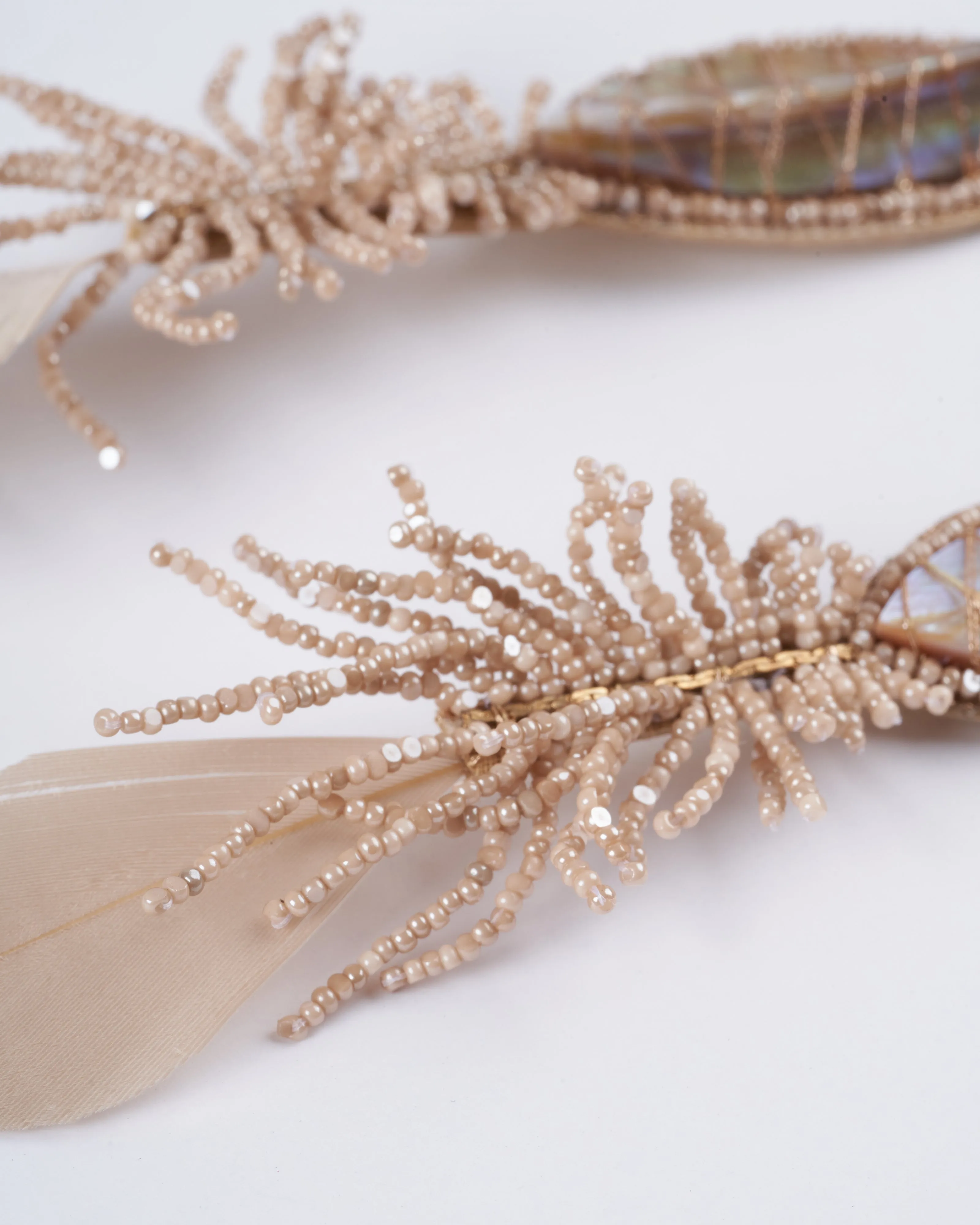 dishani earrings - cream