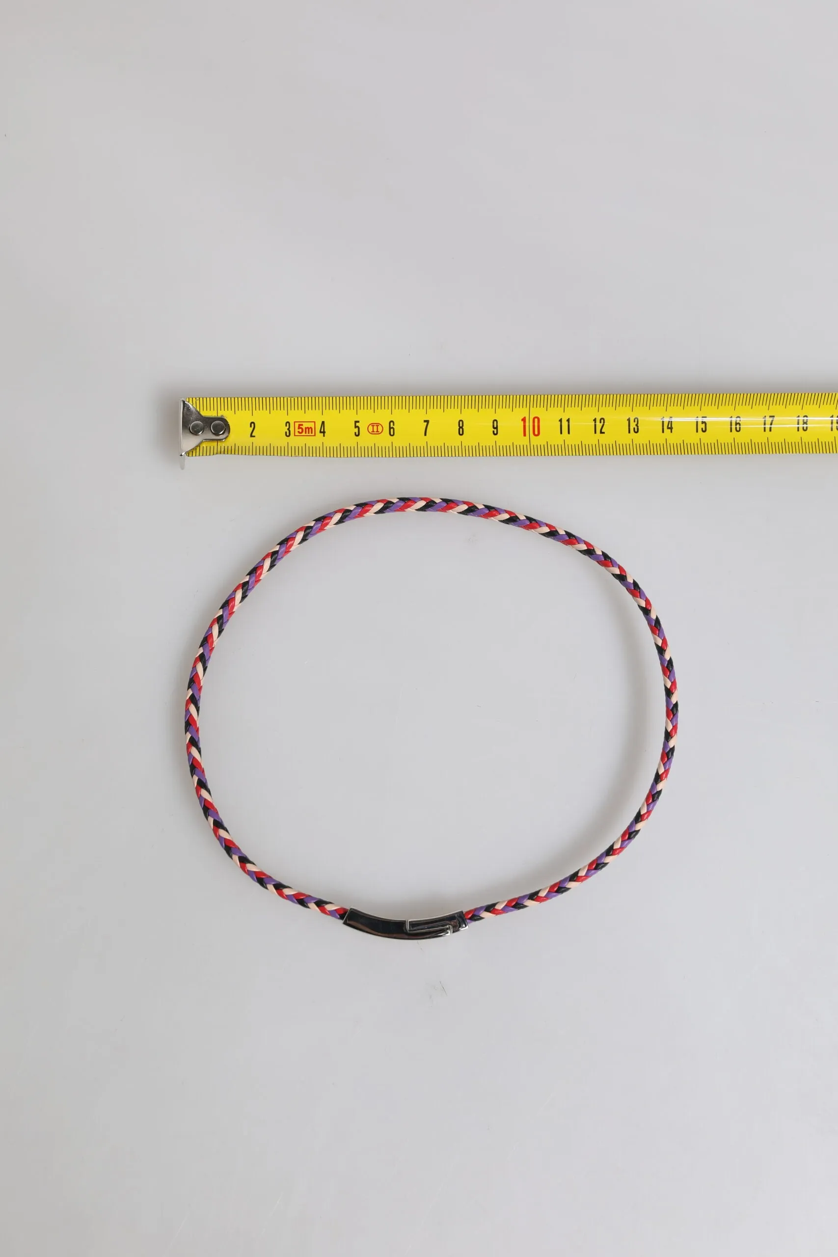 Dolce & Gabbana Multicolor Braided Woven Leather DG Logo Engraved Bracelet