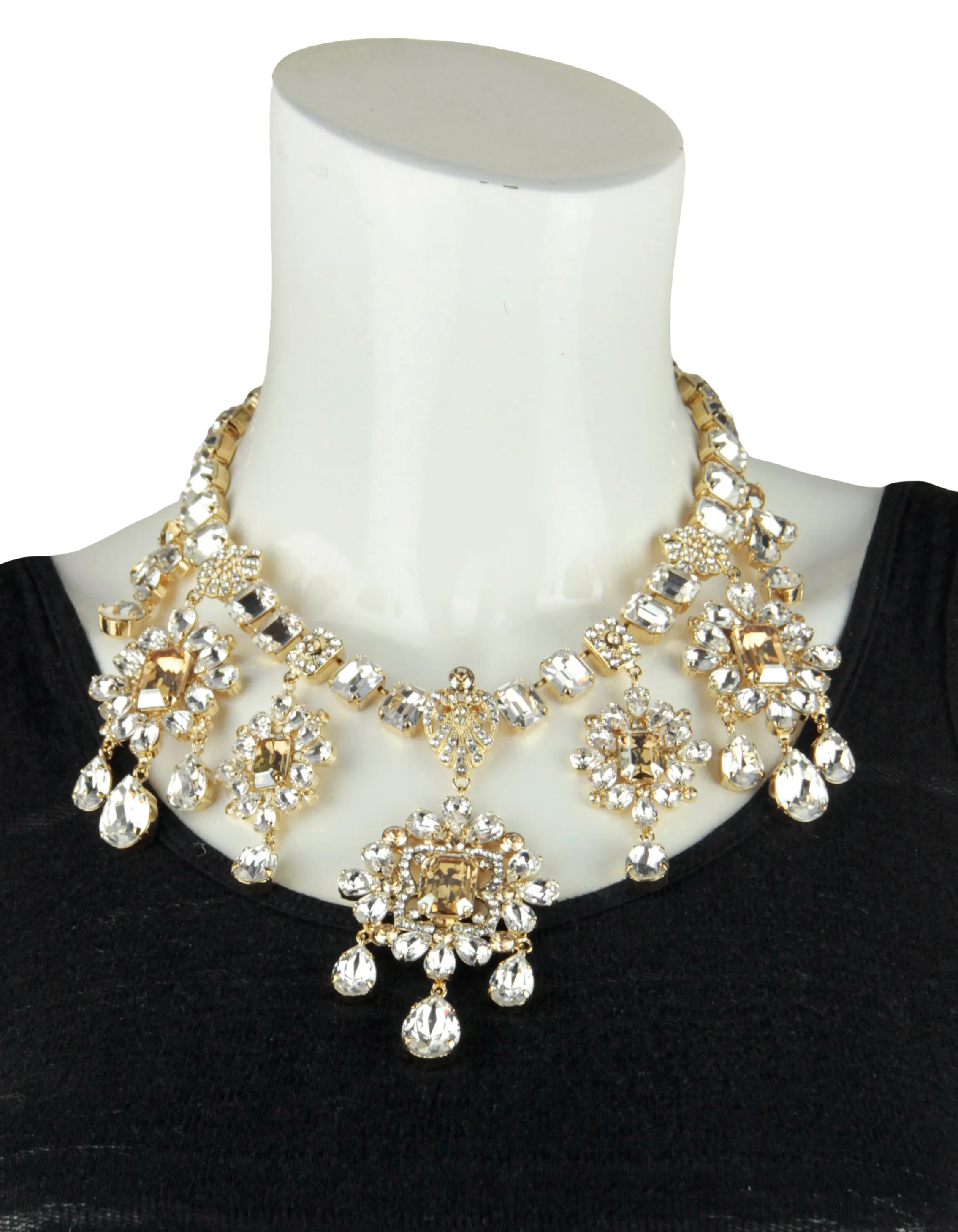 Dolce & Gabbana Strass Crystal Statement Necklace