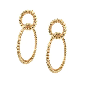Double Circle Drop Earrings