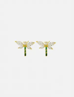 Dragonfly Studs - Gold