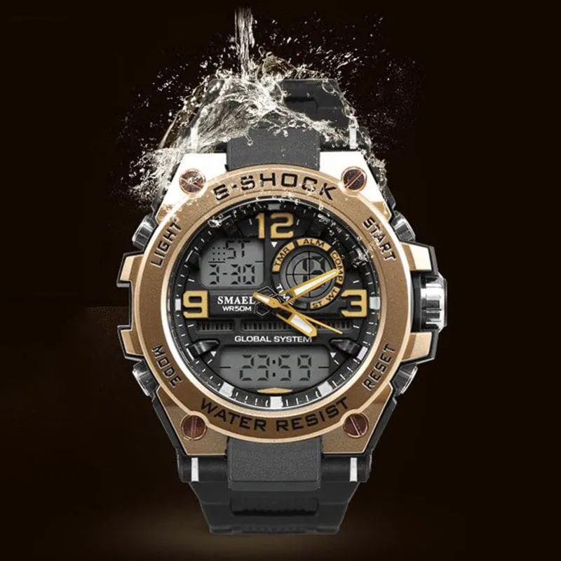 Dual Display  Men's Wrist Watches