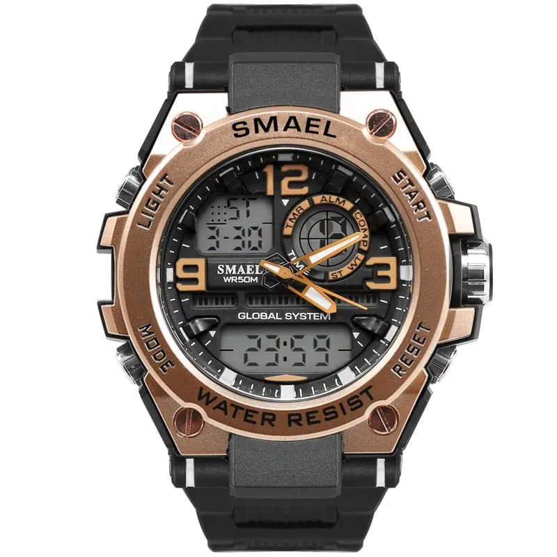 Dual Display  Men's Wrist Watches