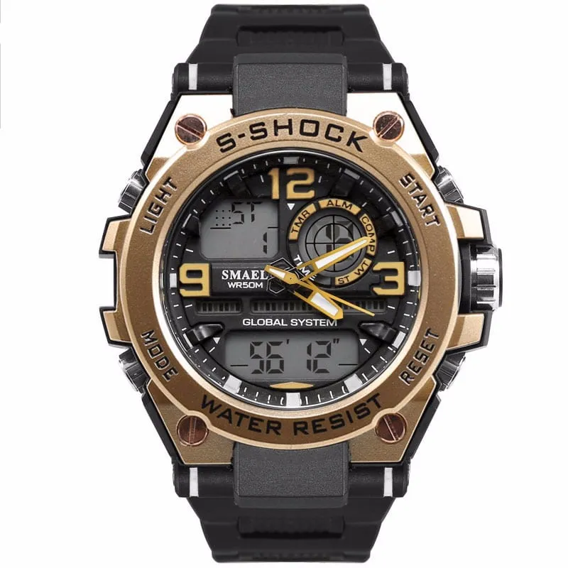 Dual Display  Men's Wrist Watches