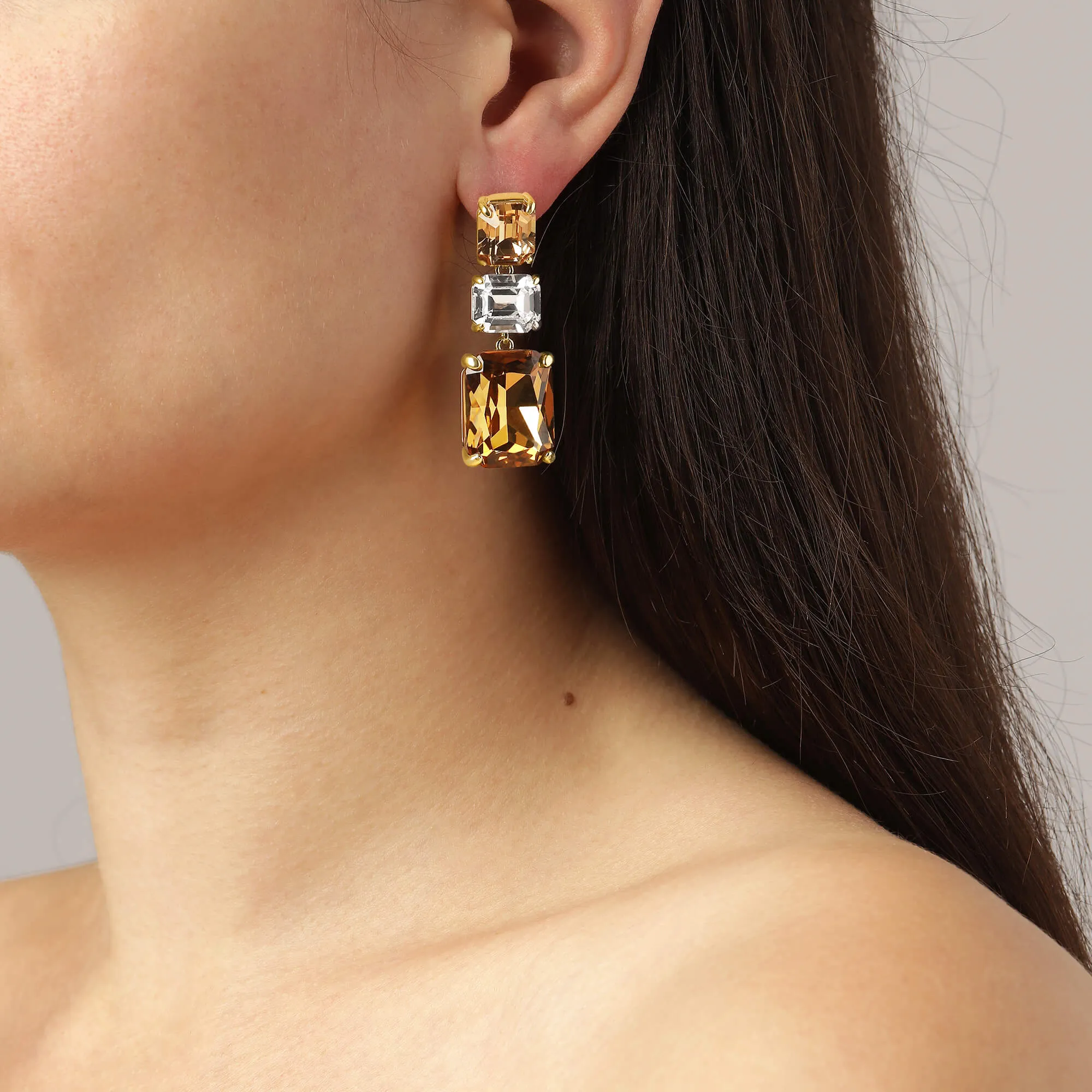Dyrberg Kern Esmara Gold Drop Earrings - Golden