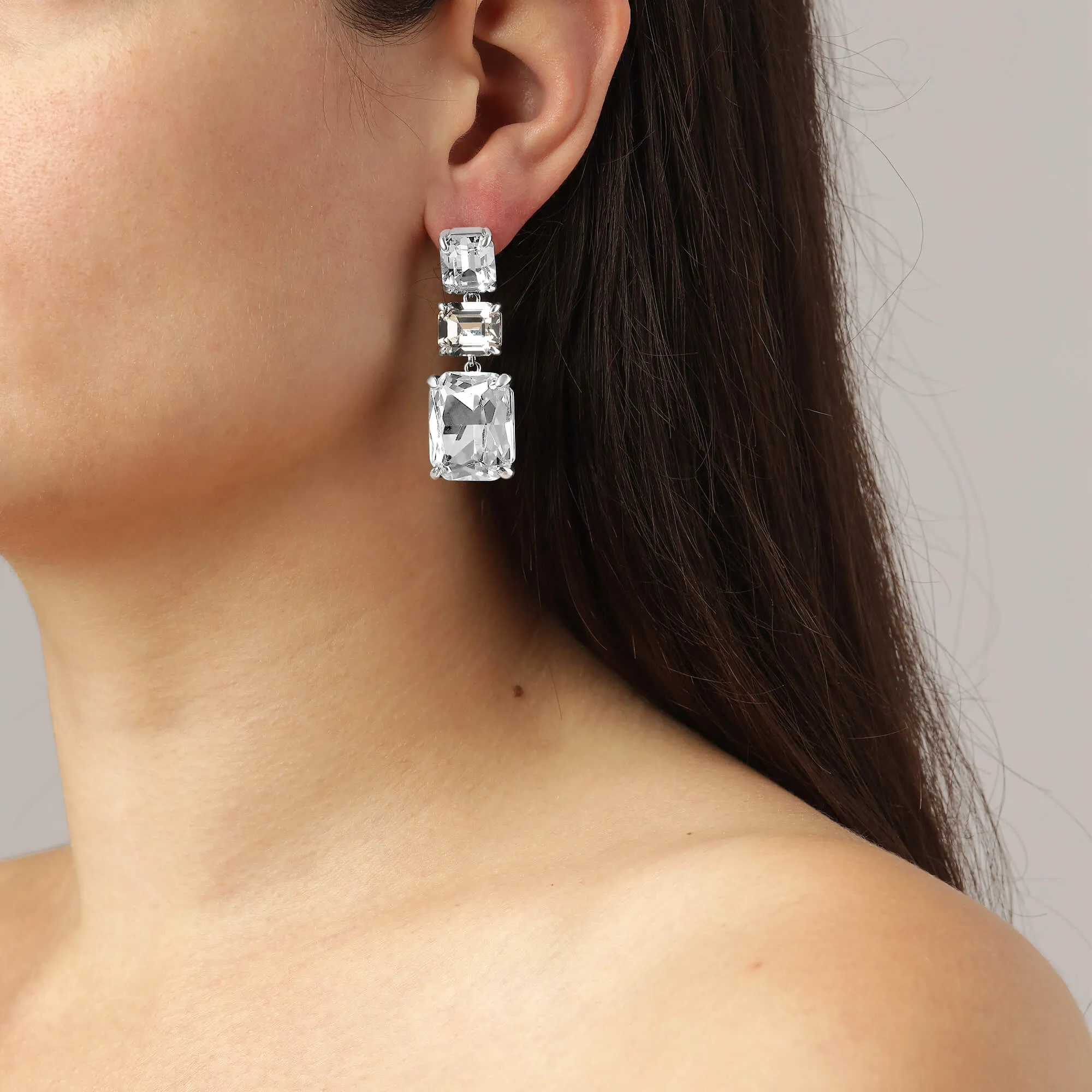 Dyrberg Kern Esmara Silver Drop Earrings