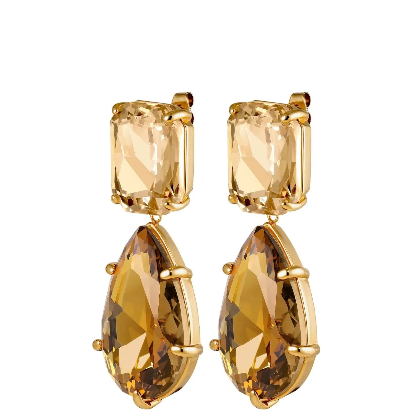 Dyrberg Kern Golari Gold Drop Earrings - Golden