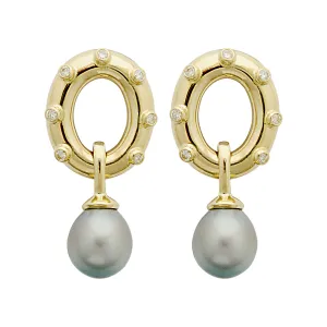 Earrings- South Sea Pearl And Diamond (1967B)