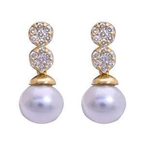 Earrings- South Sea Pearl and Diamond