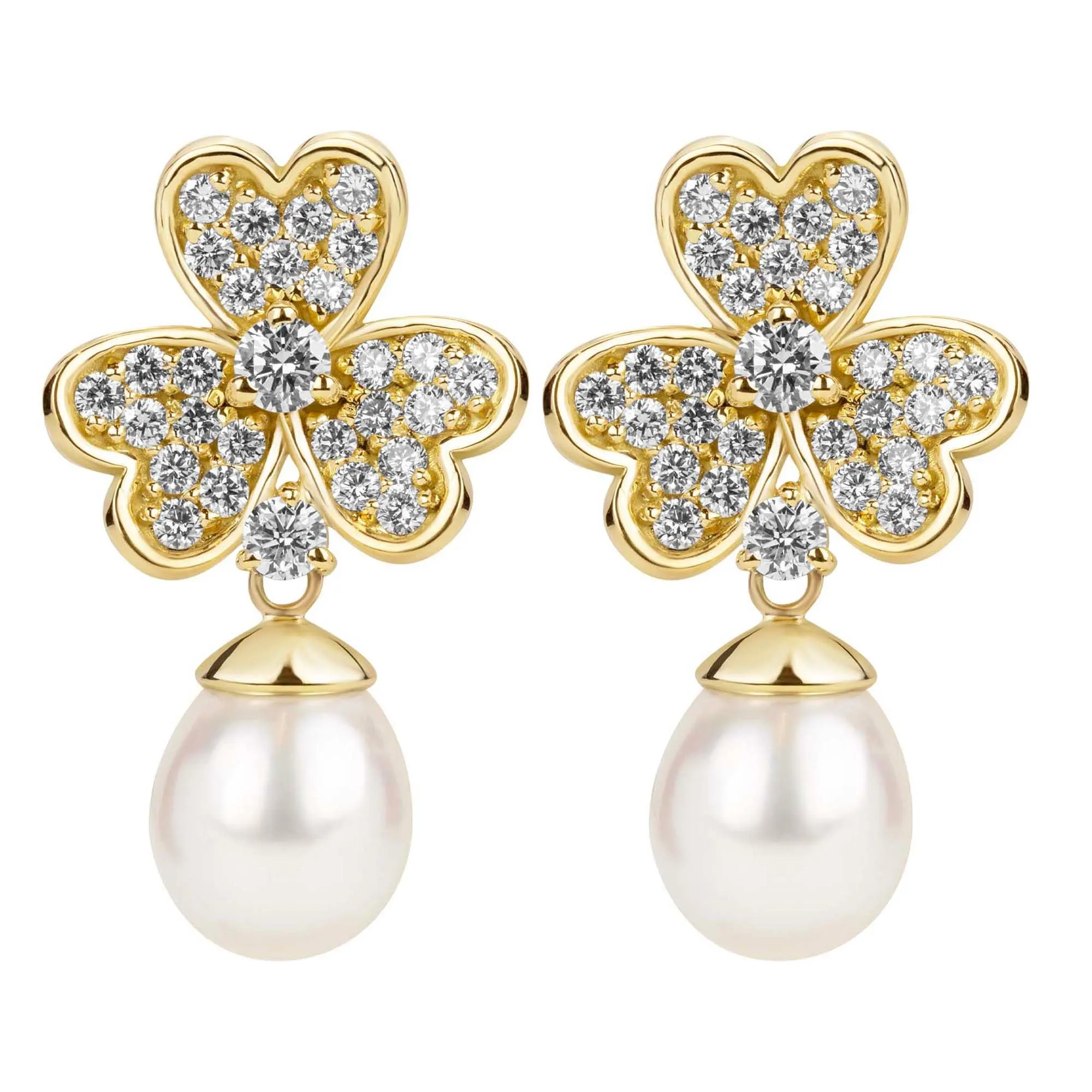 Earrings -south Sea Pearl And Diamond