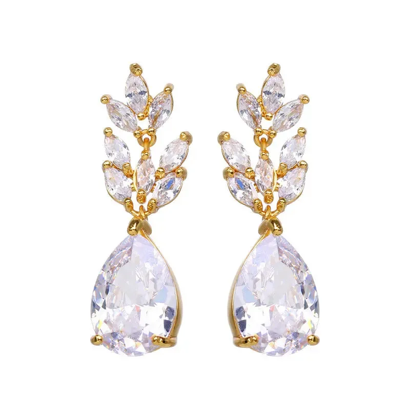 Elegant Bohemian Zircon Drop Earrings