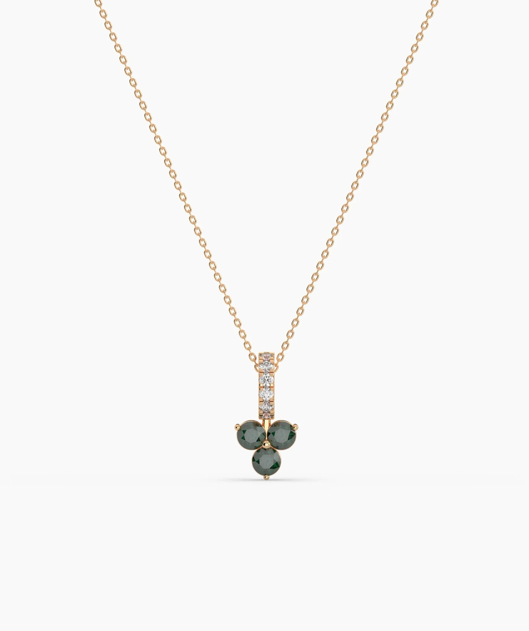Elegant Floral Diamond Necklace