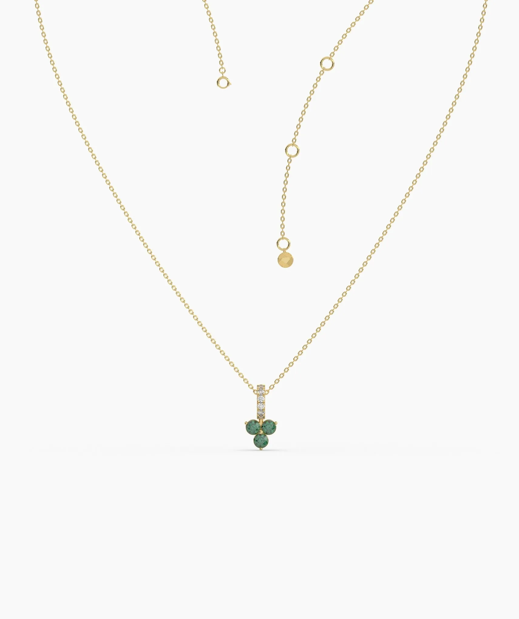 Elegant Floral Diamond Necklace