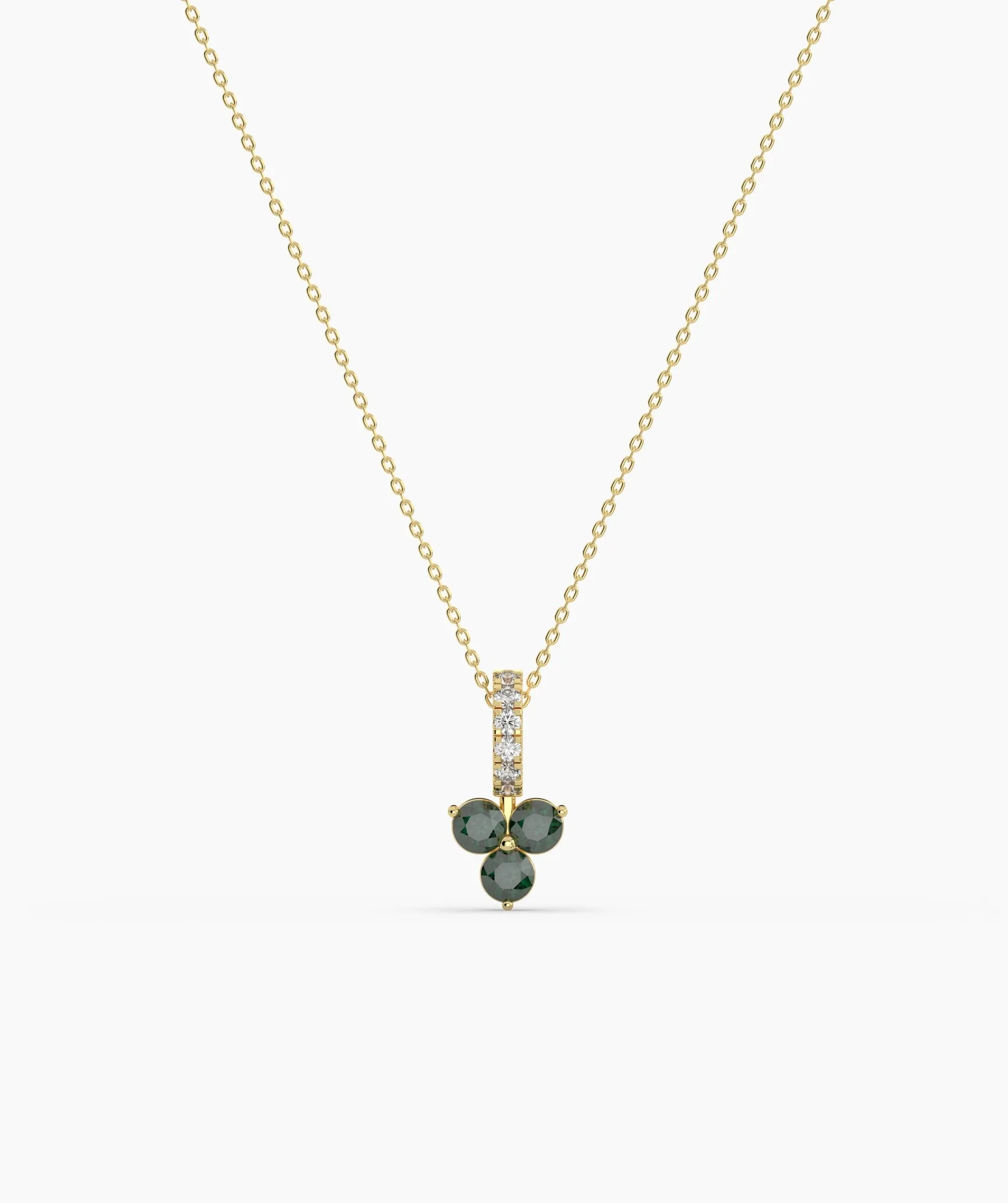 Elegant Floral Diamond Necklace