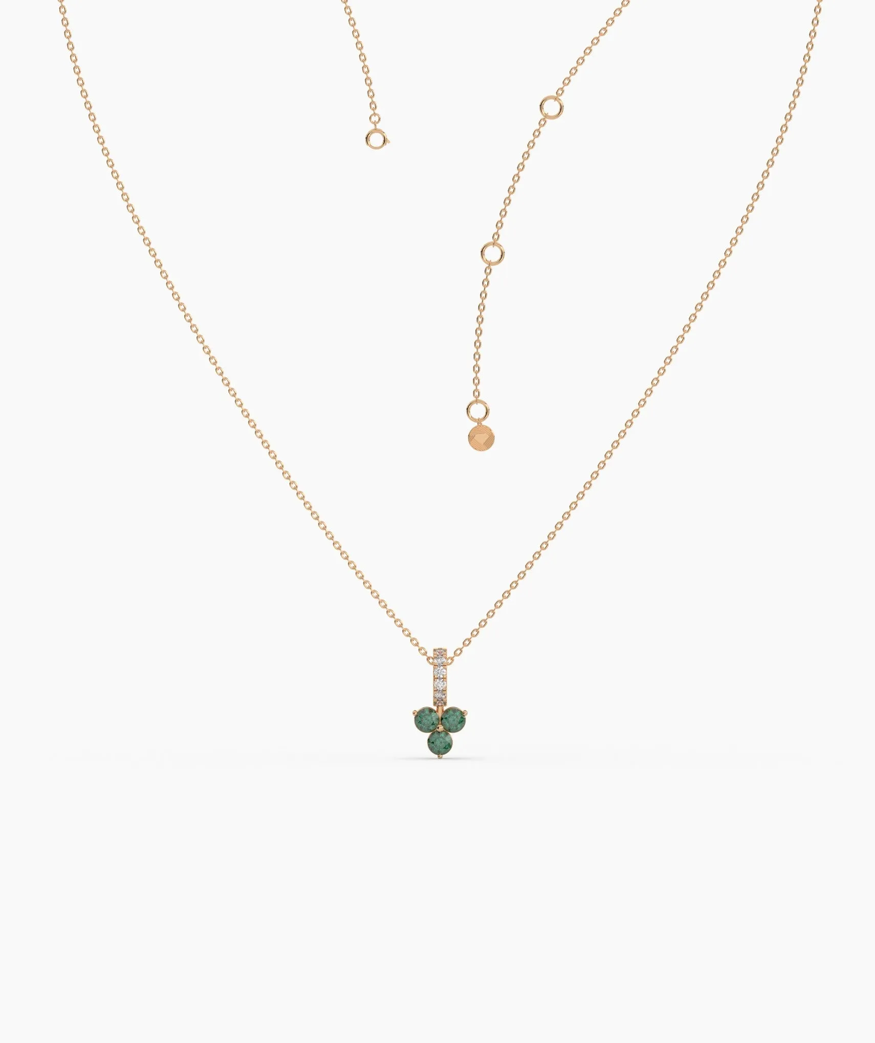 Elegant Floral Diamond Necklace