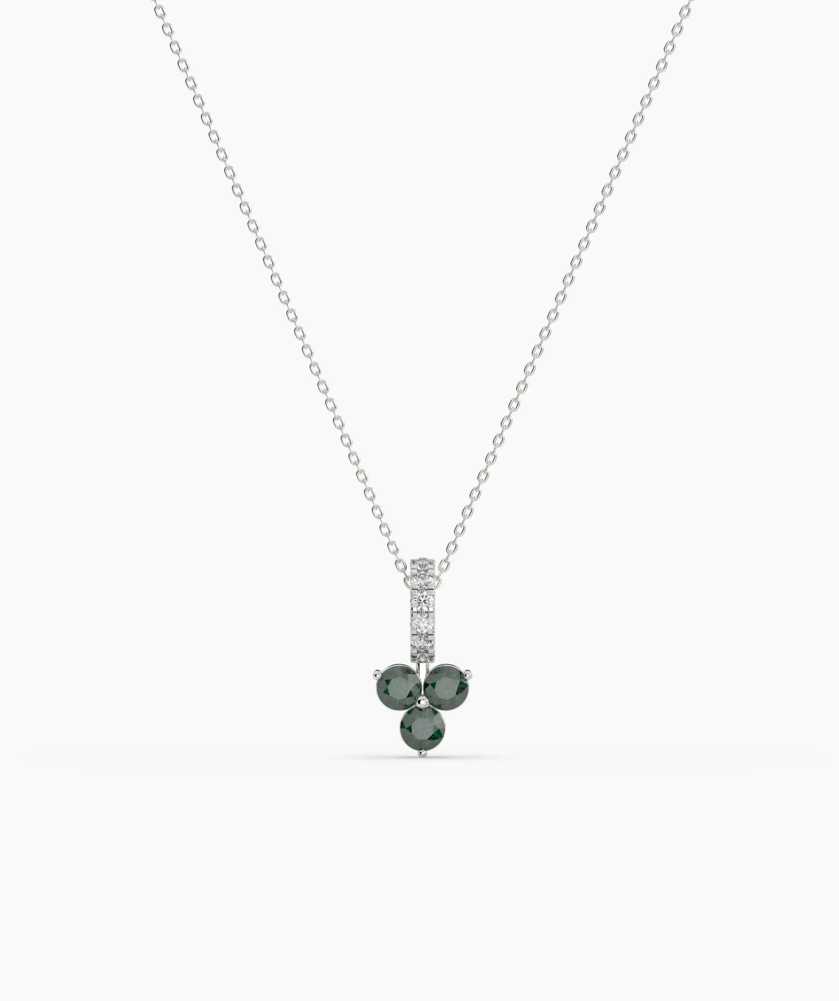 Elegant Floral Diamond Necklace