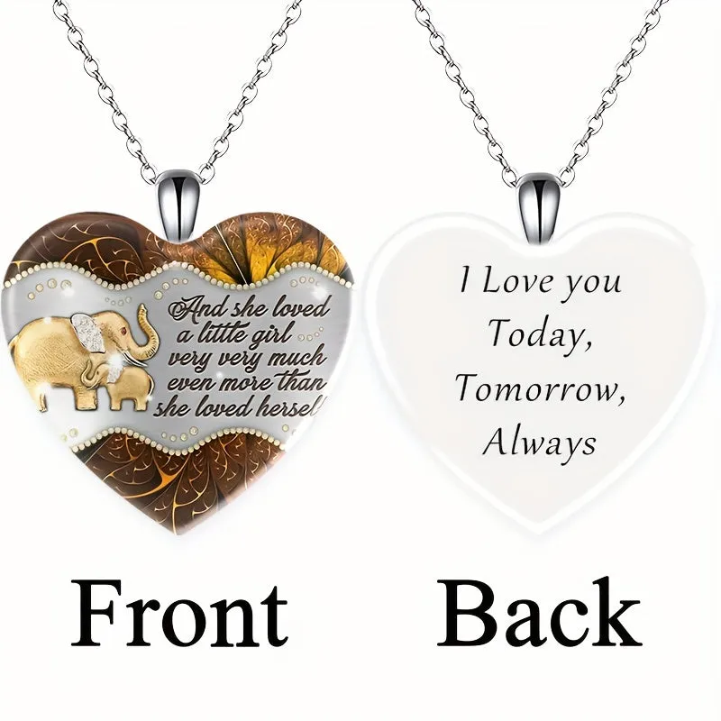 Elephant Pattern Pendant Necklace Hip hop Jewelry Gift