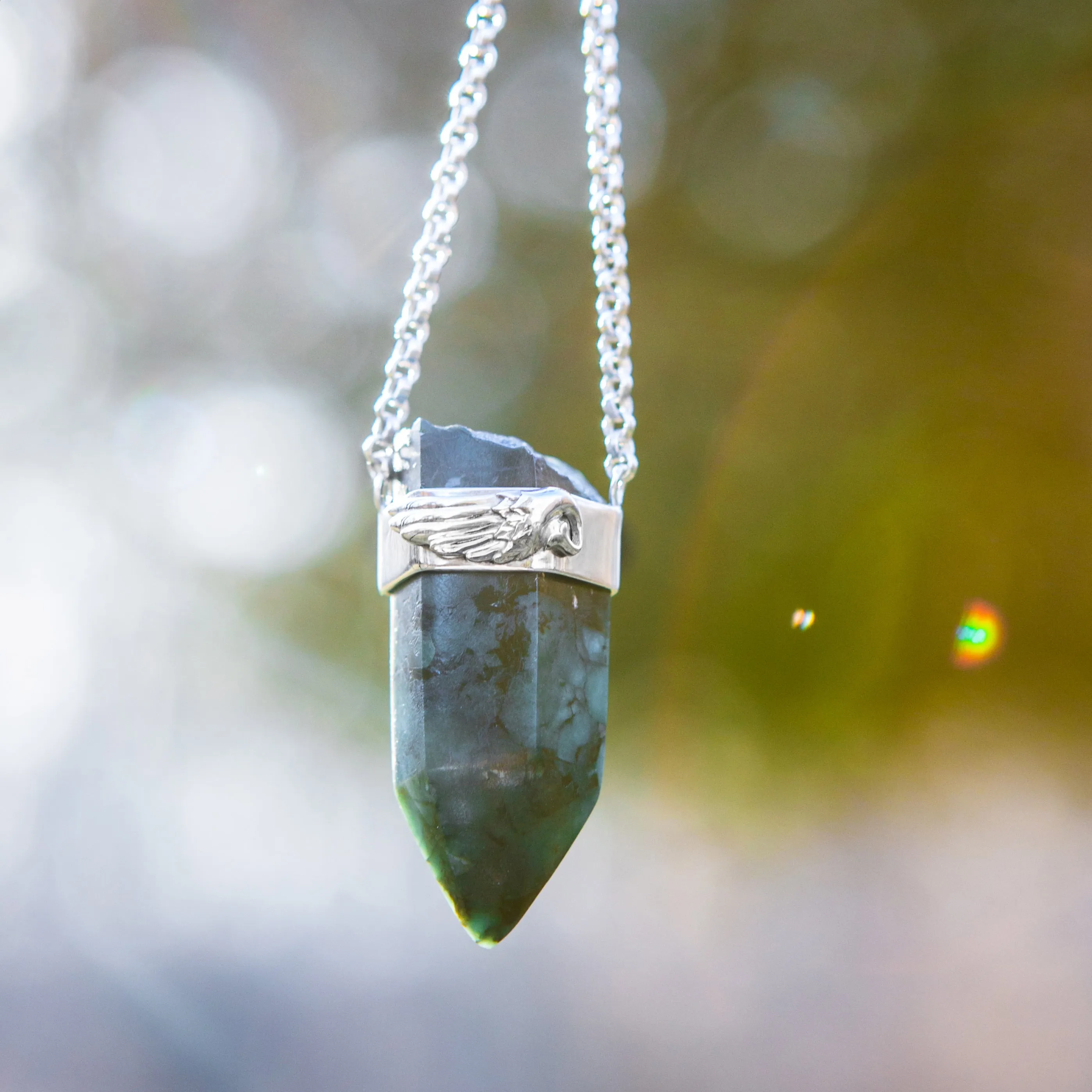 Emerald Point Pendant Necklace