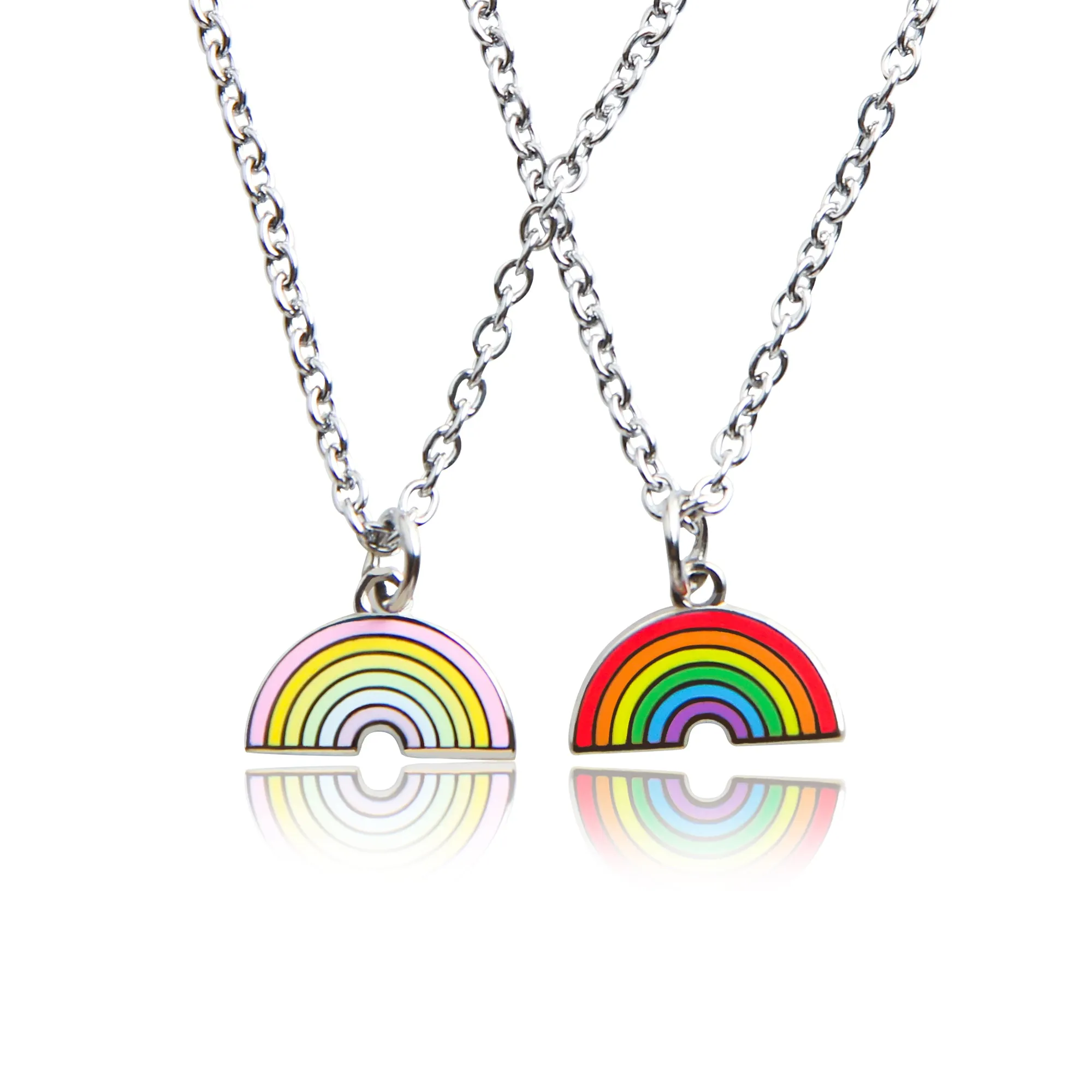 Enamel Necklace - Rainbow