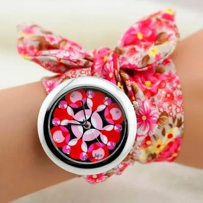 Ethnic Floral Watches With Wristbands
