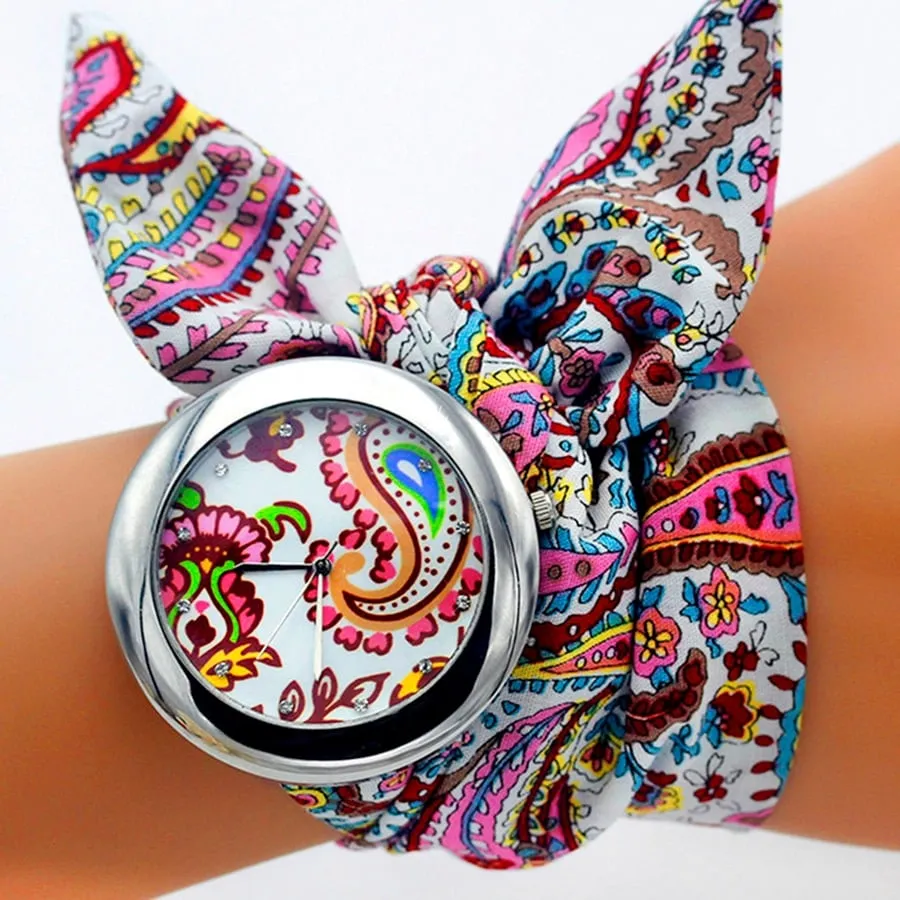 Ethnic Floral Watches With Wristbands