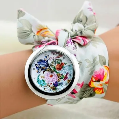 Ethnic Floral Watches With Wristbands