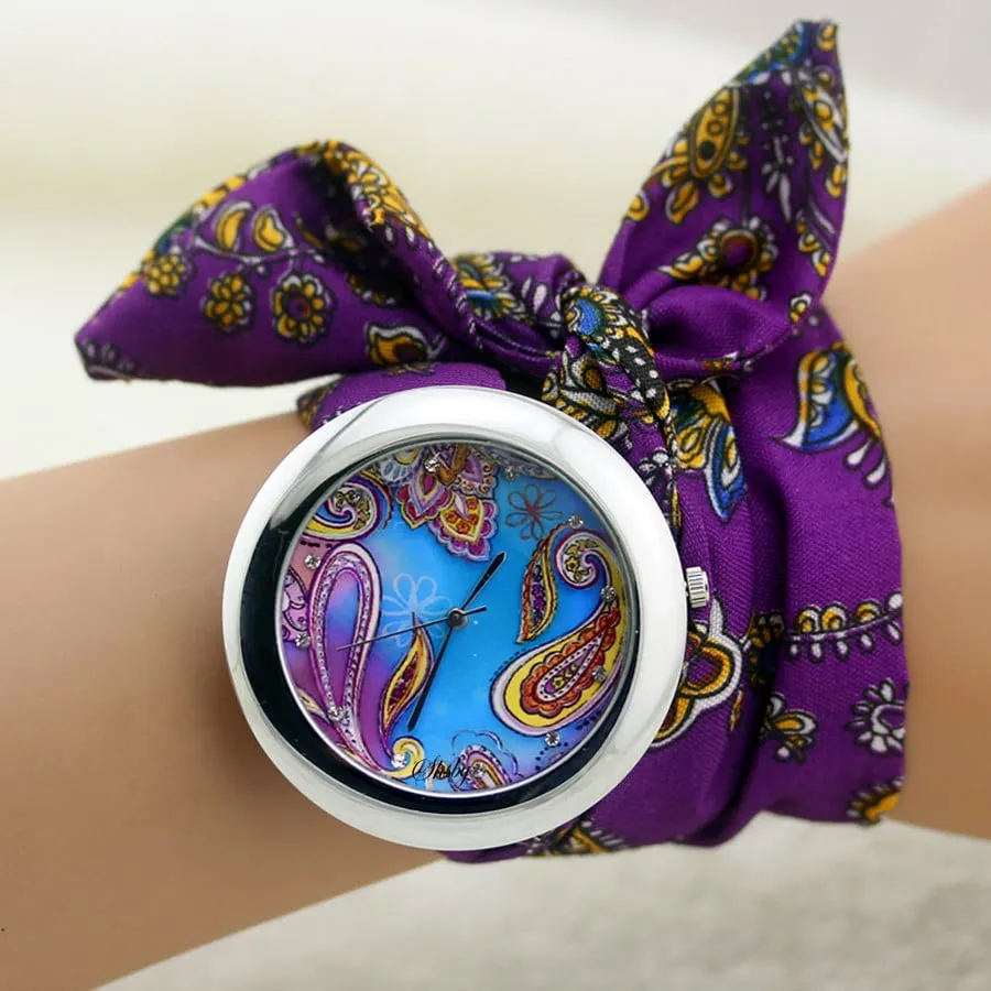 Ethnic Floral Watches With Wristbands