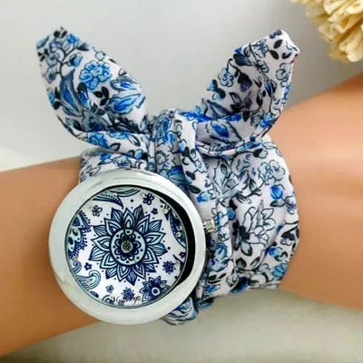 Ethnic Floral Watches With Wristbands