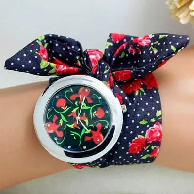 Ethnic Floral Watches With Wristbands