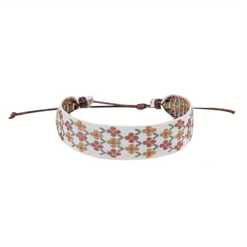 Ethnic Style Bohemian Bracelet Retro Fabric Hand Rope