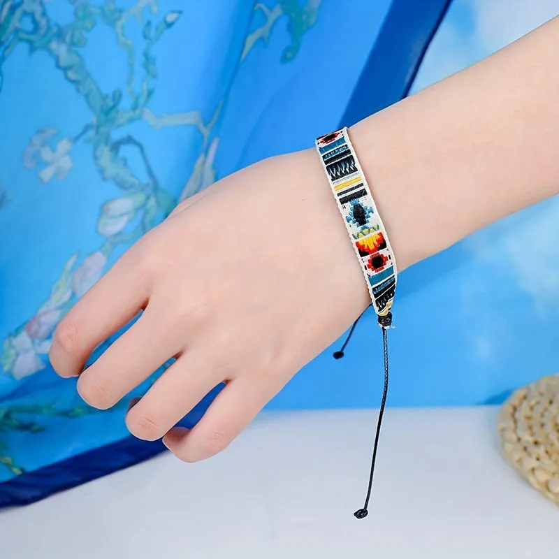 Ethnic Style Bohemian Bracelet Retro Fabric Hand Rope
