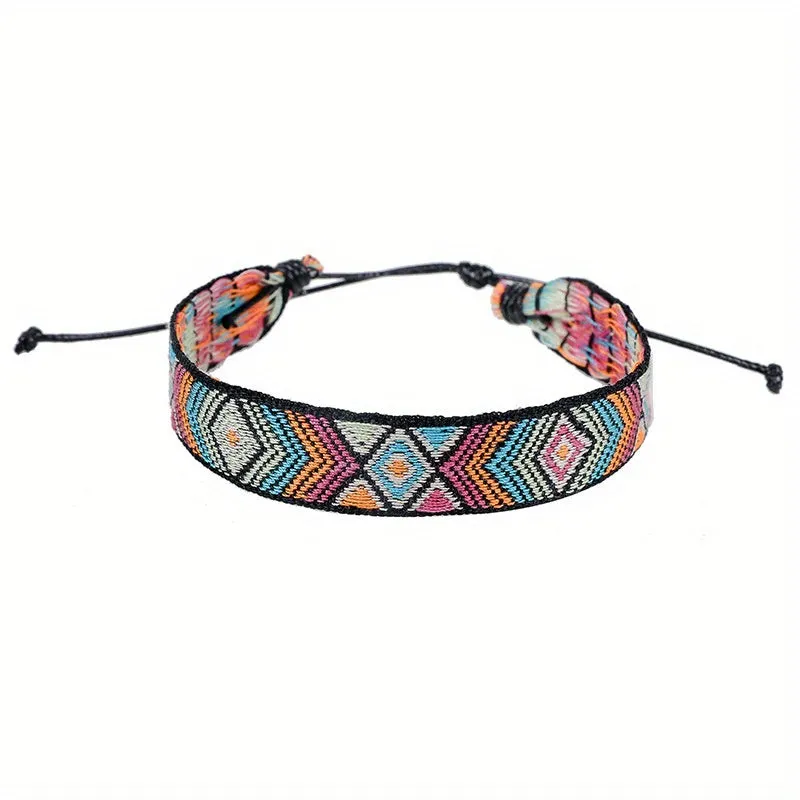Ethnic Style Bohemian Bracelet Retro Fabric Hand Rope