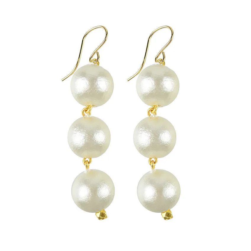 Europa Cotton Pearl Earrings