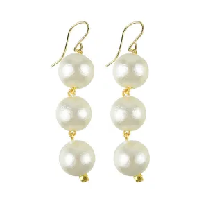 Europa Cotton Pearl Earrings