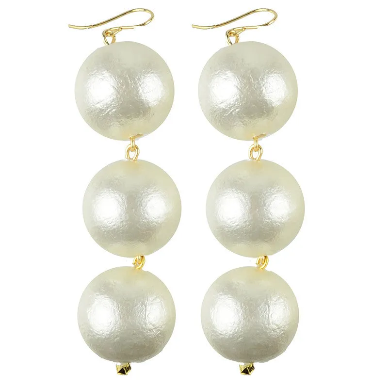 Europa Cotton Pearl Earrings