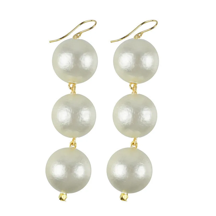 Europa Cotton Pearl Earrings